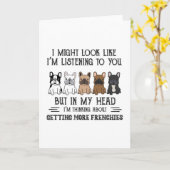 Mein Kopf ich denke darüber nach, mehr Franzosen z Karte (Gelbe Blume)