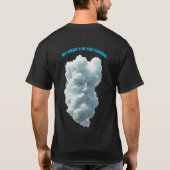 Mein Kopf ist in den Wolken sonniger T - Shirt (Rückseite)