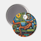 Mein Kopf tut weh Magnet (Vorderseite/Rückseite)