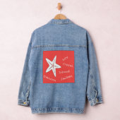 Mein Korallen-Stimmungs-Seestern Jeansjacke (Hangar)