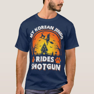 Mein koreanischer Jindo Dog Ride Hexenschuss Hallo T-Shirt