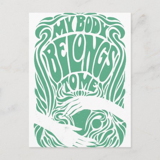 Mein Körper gehört mir Postkarte (Vorderseite)