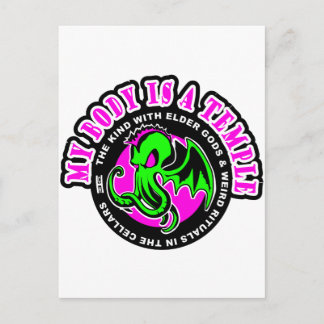 MEIN KÖRPER IST EIN TEMPEL POSTKARTE