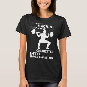 Mein Körper ist eine Maschine, die Zigaretten in s T-Shirt