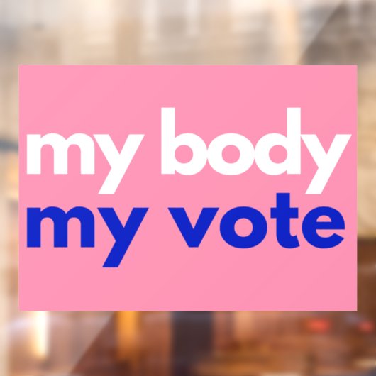 Mein Körper meine Stimme Roevember Fensteraufkleber (Blatt 2)