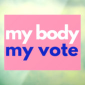 Mein Körper meine Stimme Roevember Fensteraufkleber (Blatt 3)