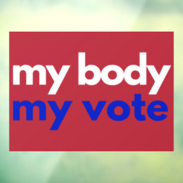 Mein Körper meine Stimme Roevember Fensteraufkleber