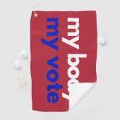 Mein Körper meine Stimme Roevember Golfhandtuch (Insitu)