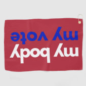 Mein Körper meine Stimme Roevember Golfhandtuch (Horizontal)