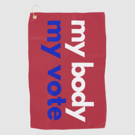 Mein Körper meine Stimme Roevember Golfhandtuch