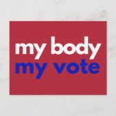 Mein Körper meine Stimme Roevember Postkarte (Vorderseite)