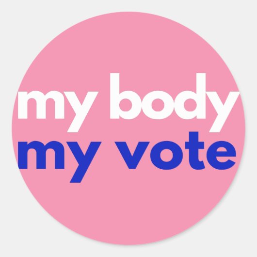 Mein Körper meine Stimme Roevember Runder Aufkleber (Vorderseite)