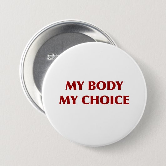 Mein Körper, meine Wahl Button (Vorne & Hinten)