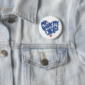 Mein Körper meine Wahl Button (Beispiel)