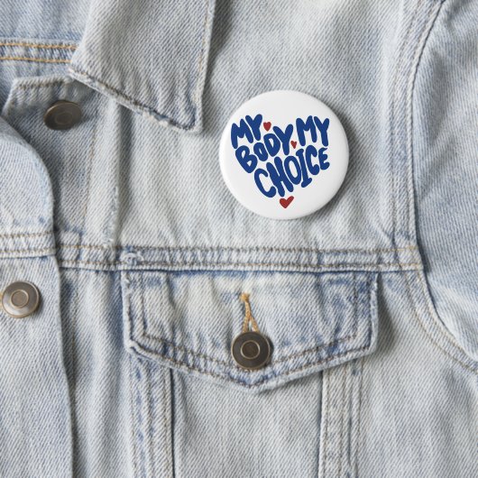 Mein Körper meine Wahl Button (Beispiel)