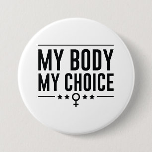 Mein Körper meine Wahl Button