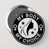Mein Körper meine Wahl Button (Vorne & Hinten)