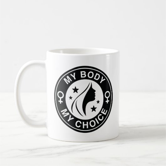 Mein Körper meine Wahl Kaffeetasse (Links)