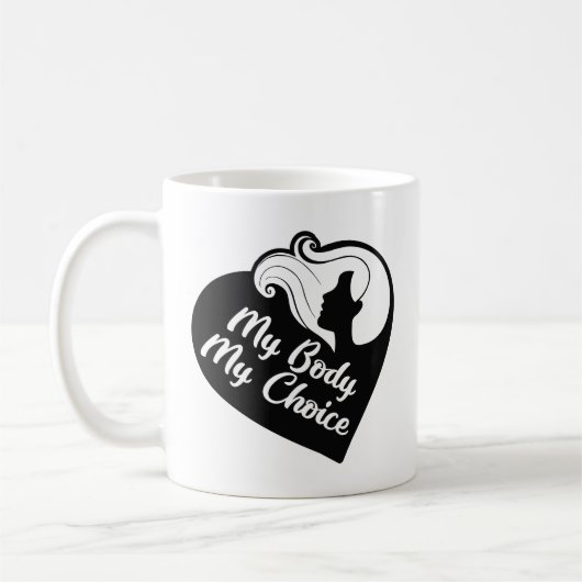 Mein Körper meine Wahl Kaffeetasse (Links)