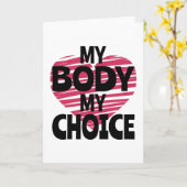 Mein Körper meine Wahl Karte (Gelbe Blume)