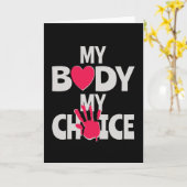 Mein Körper meine Wahl Karte (Gelbe Blume)