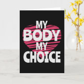 Mein Körper meine Wahl Karte (Gelbe Blume)