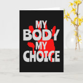 Mein Körper meine Wahl Karte (Gelbe Blume)