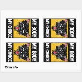 Mein Körper, meine Wahl Rechteckiger Aufkleber (Blatt)