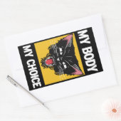 Mein Körper, meine Wahl Rechteckiger Aufkleber (Umschlag)