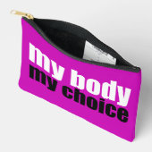 Mein Körper meine Wahl Wahl Wahl Feministisches Pi Zubehörtasche (Offen)