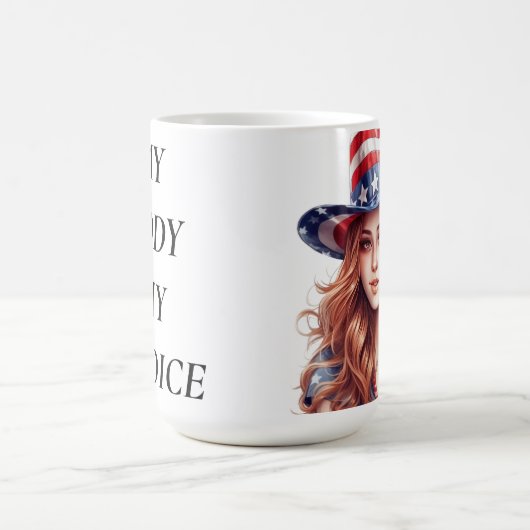 MEIN KÖRPER MEINE WAHLRECHTE DER FRAUEN KAFFEETASSE (Mittel)