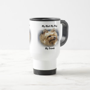 Mein Köter, meine Tasse, meine Freunde. Reisebecher