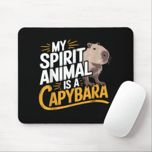 Mein Krafttier ist ein Capybara Süßes und Lustiges Mousepad