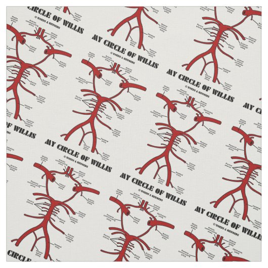 Mein Kreis Willis der anatomischen Stoff (Muster)