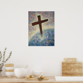 Mein Kreuz (ursprüngliche Ölmalerei) Poster (Küche)