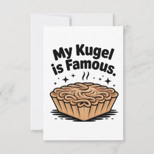 Mein Kugel ist berühmter jüdischer Hanukkah-Jude Dankeskarte