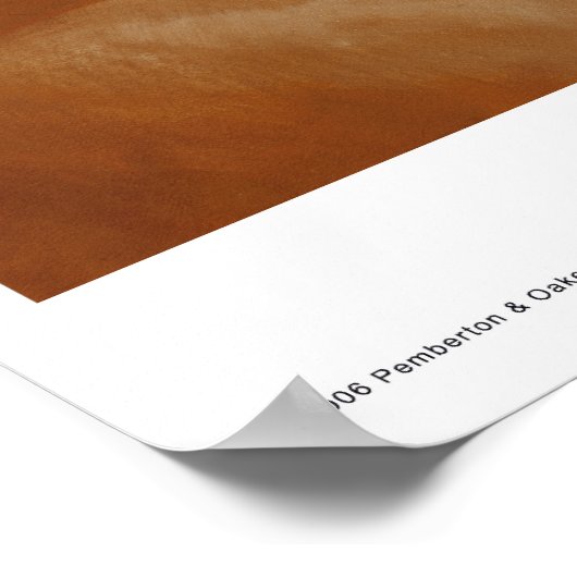 Mein Kürbis Poster (Ecke)