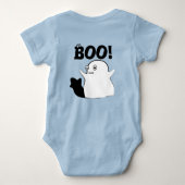 Mein kurioses Halloween-Shirt - individuell angepa Baby Strampler (Rückseite)