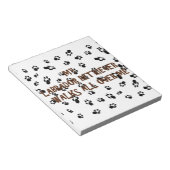 Mein Labrador geht auf mich zu Notizblock (angewinkelt)