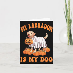 Mein Labrador ist mein Boo Labrador-Hund Geist Hal Karte