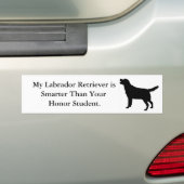 Mein Labrador retriever ist intelligenter Autoaufkleber (Auf Auto)