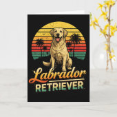 Mein Labrador Retriever Karte (Gelbe Blume)