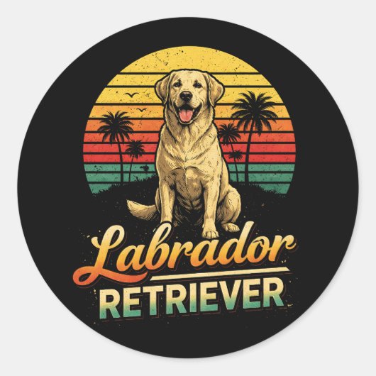 Mein Labrador Retriever Runder Aufkleber (Vorderseite)