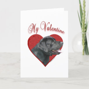 Mein Labrador Retriever Valentine Feiertagskarte