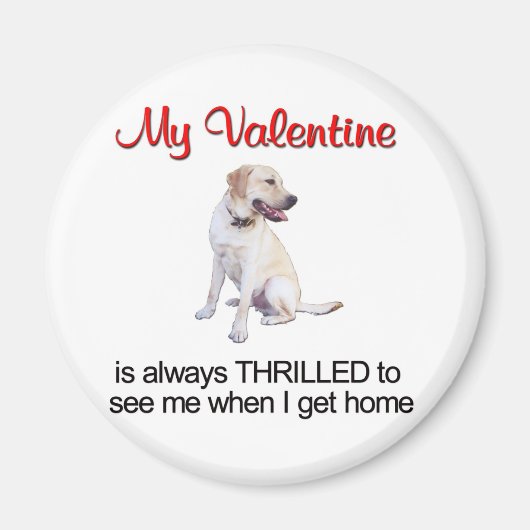 Mein Labrador Valentine Magnet (Vorne)