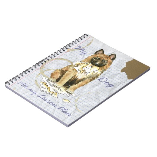 Mein Laekenois Ate Mein Lektionsplan Notizblock (Linke Seite)