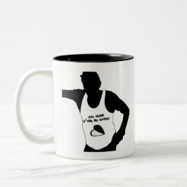 MEIN LAND IST es FORMT - Wortspiele Zweifarbige Tasse