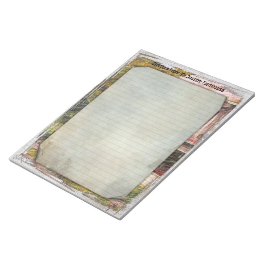 Mein Landhaus 8.5x11 Notepad Notizblock (angewinkelt)