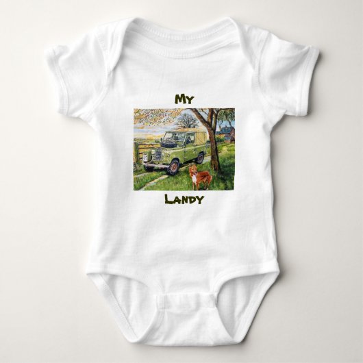 Mein Landy Baby wachsen (Strampler) Baby Strampler (Vorderseite)