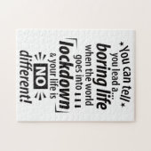 Mein langweiliges Lockdown Life - Funny Pandemic-S Puzzle (Horizontal)